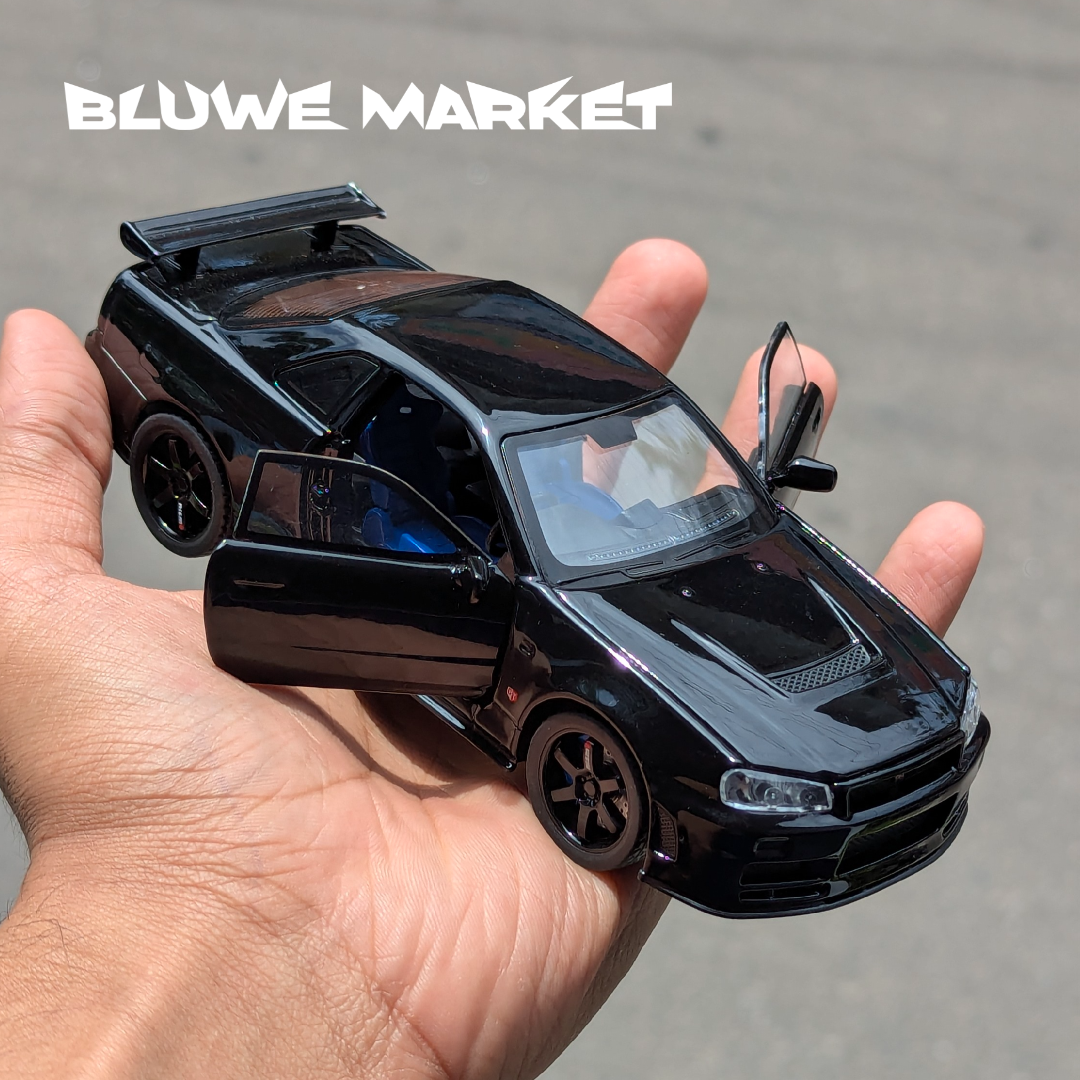 Skyline GTR-R34 Premium 1:32 Scale Metal Diecast Car
