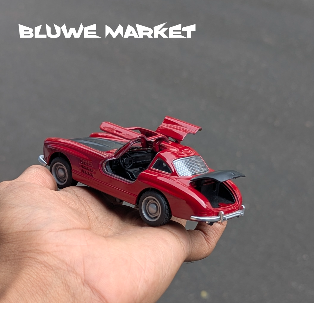 Mercedez Benz Sl Coupe 1:36 Scale Diecast Metal Car - Maroon