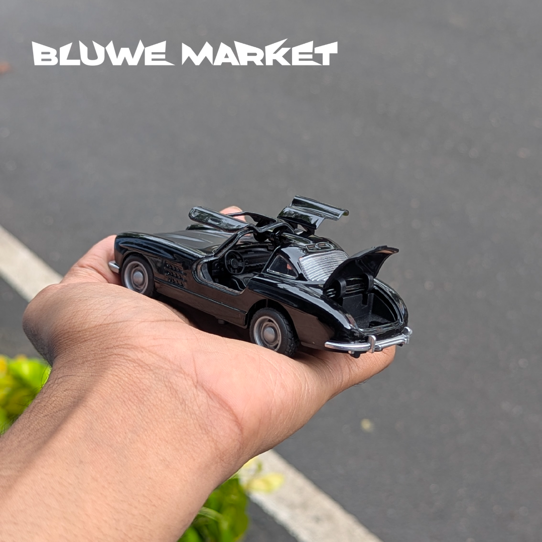 Mercedez Benz Sl Coupe 1:36 Scale Diecast Metal Car - Black