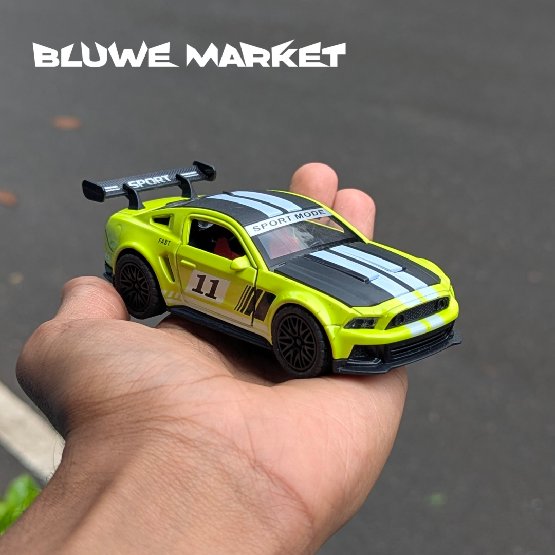 Mustang GT500 Sports 1:36 Scale Diecast Car - Green White