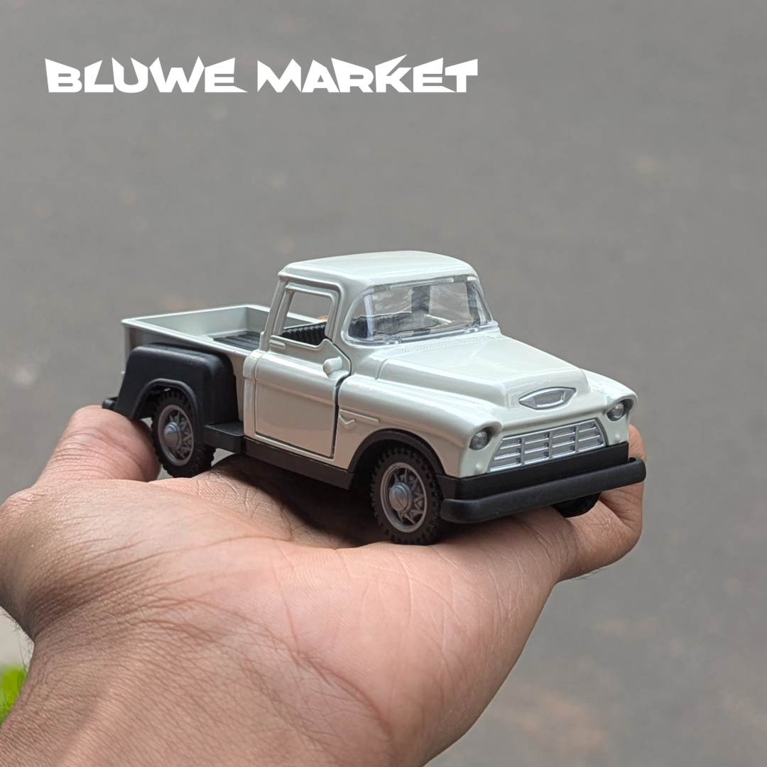 Vintage Chevrolet Truck Gold White 1:36 Scale Metal Car