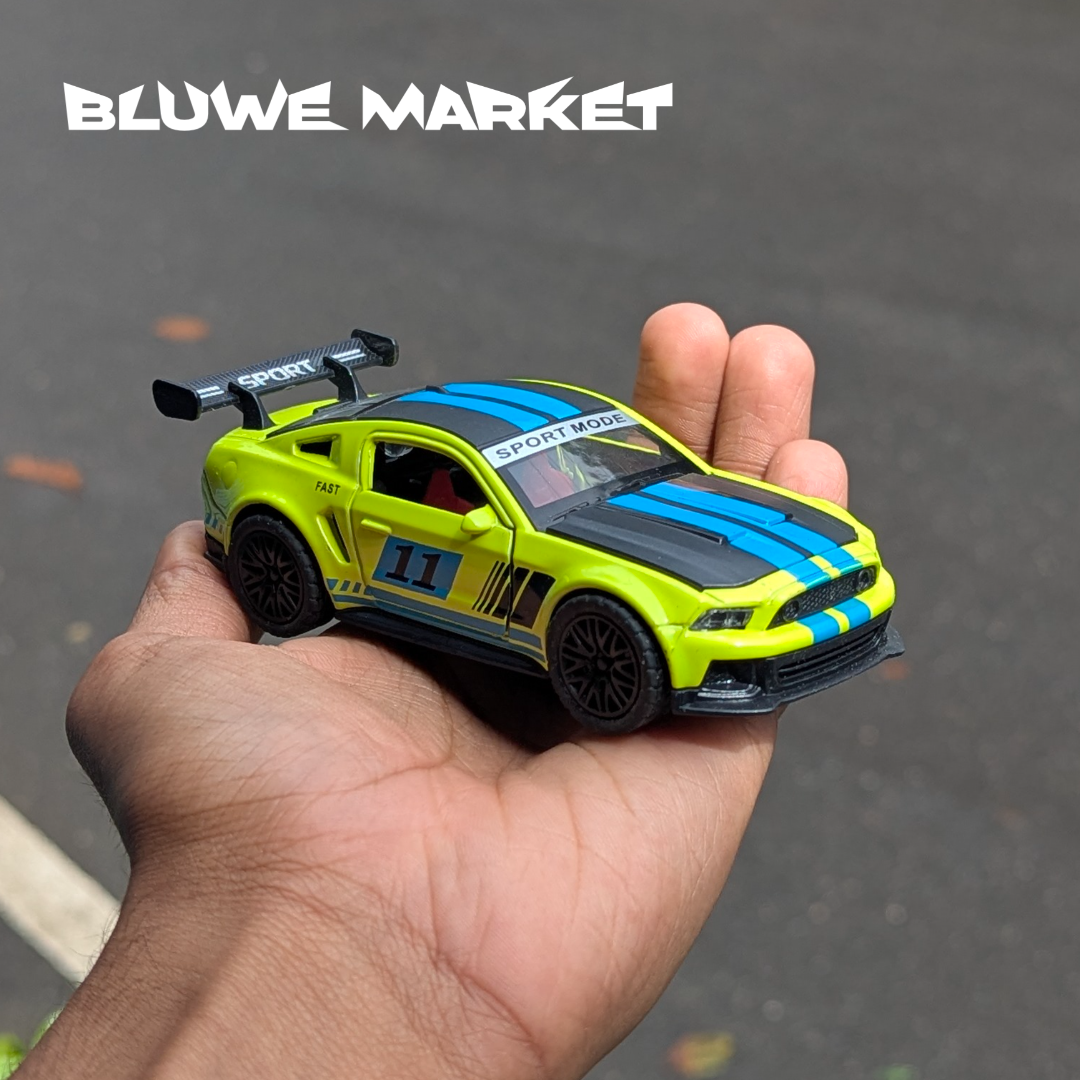 Mustang GT500 Sports 1:36 Scale Diecast Car - Green Blue