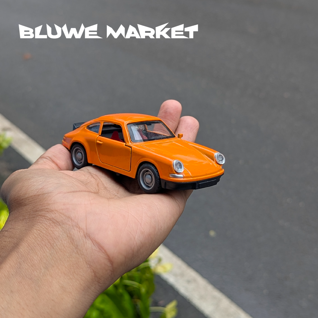 Porsche 911 Vintage Orange 1:36 Scale Diecast Car - Orange