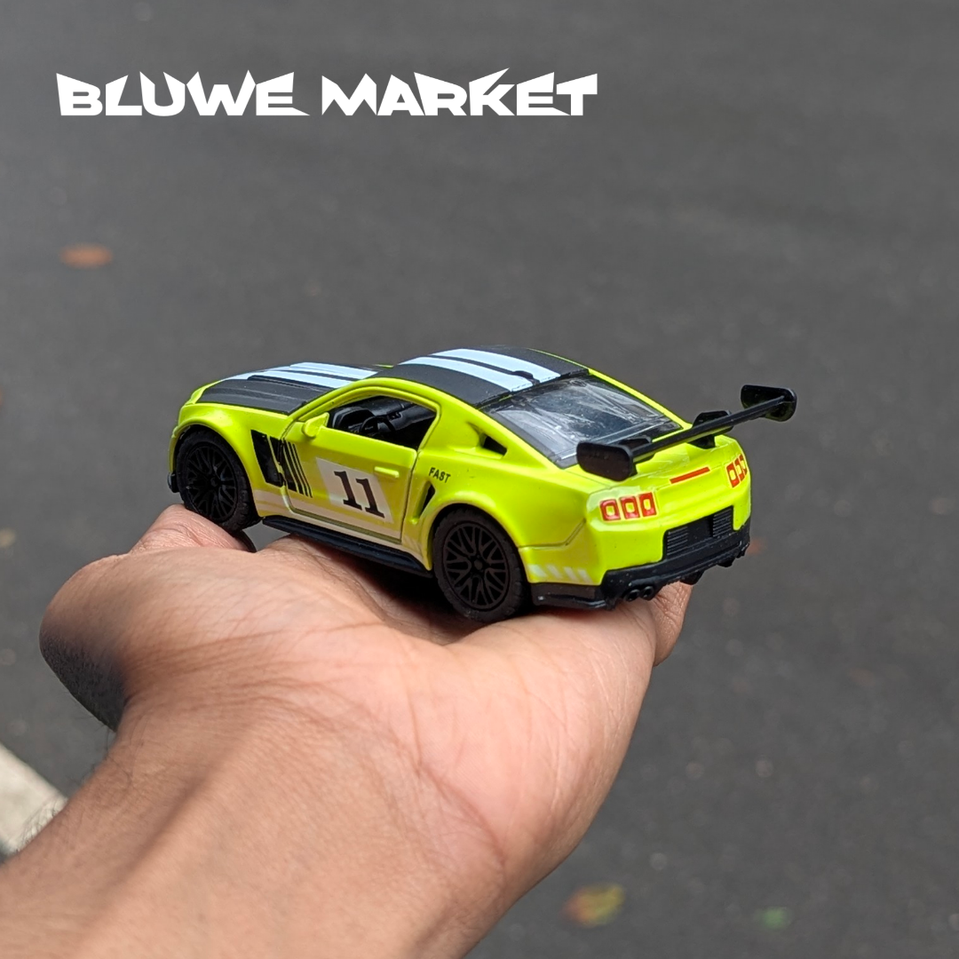 Mustang GT500 Sports 1:36 Scale Diecast Car - Green White