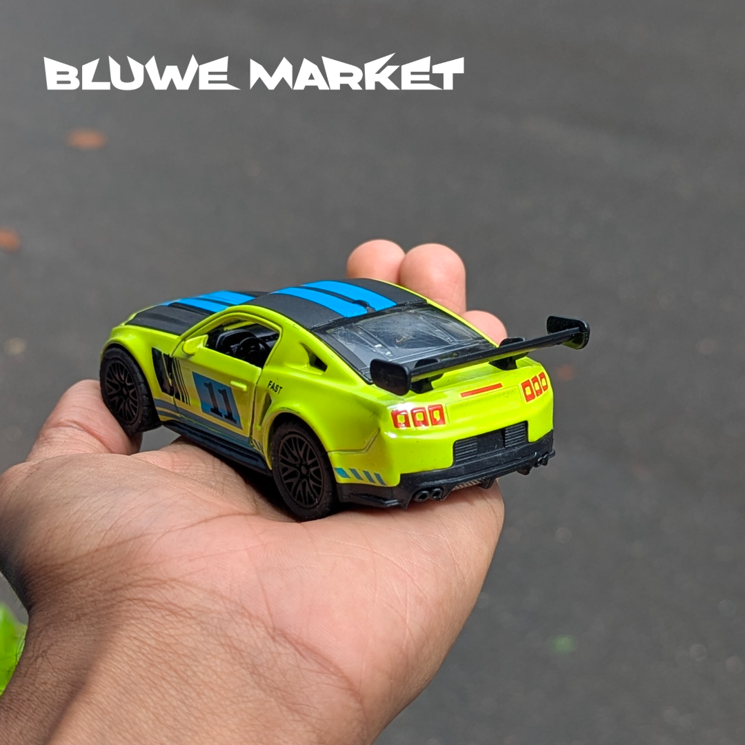 Mustang GT500 Sports 1:36 Scale Diecast Car - Green Blue