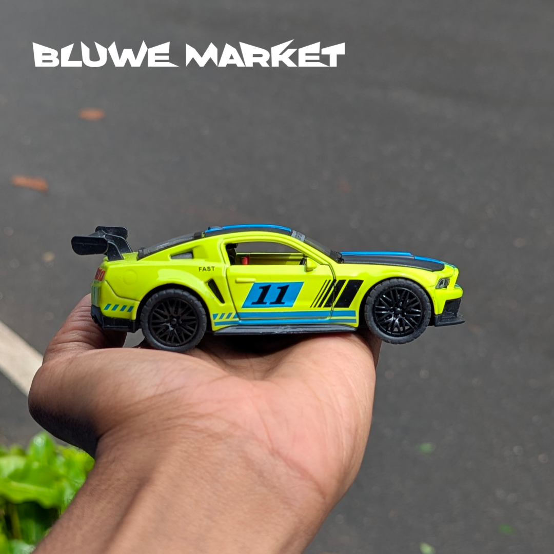 Mustang GT500 Sports 1:36 Scale Diecast Car - Green Blue