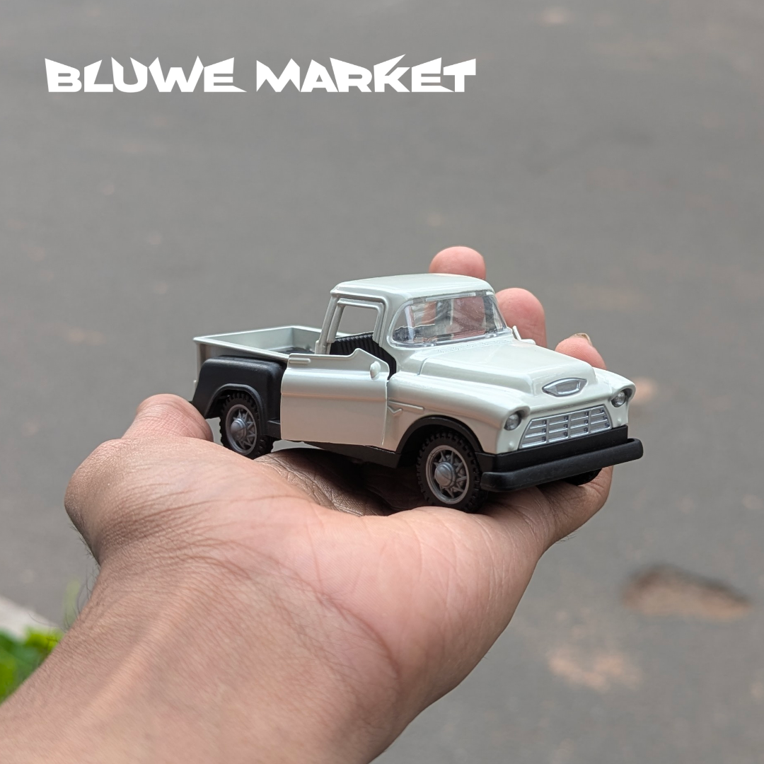 Vintage Chevrolet Truck Gold White 1:36 Scale Metal Car
