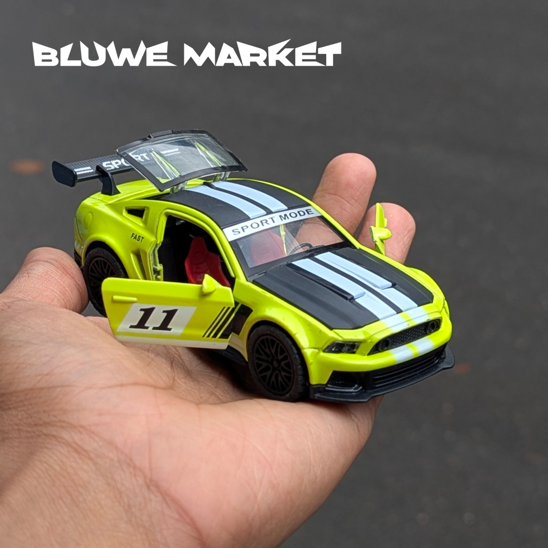 Mustang GT500 Sports 1:36 Scale Diecast Car - Green White