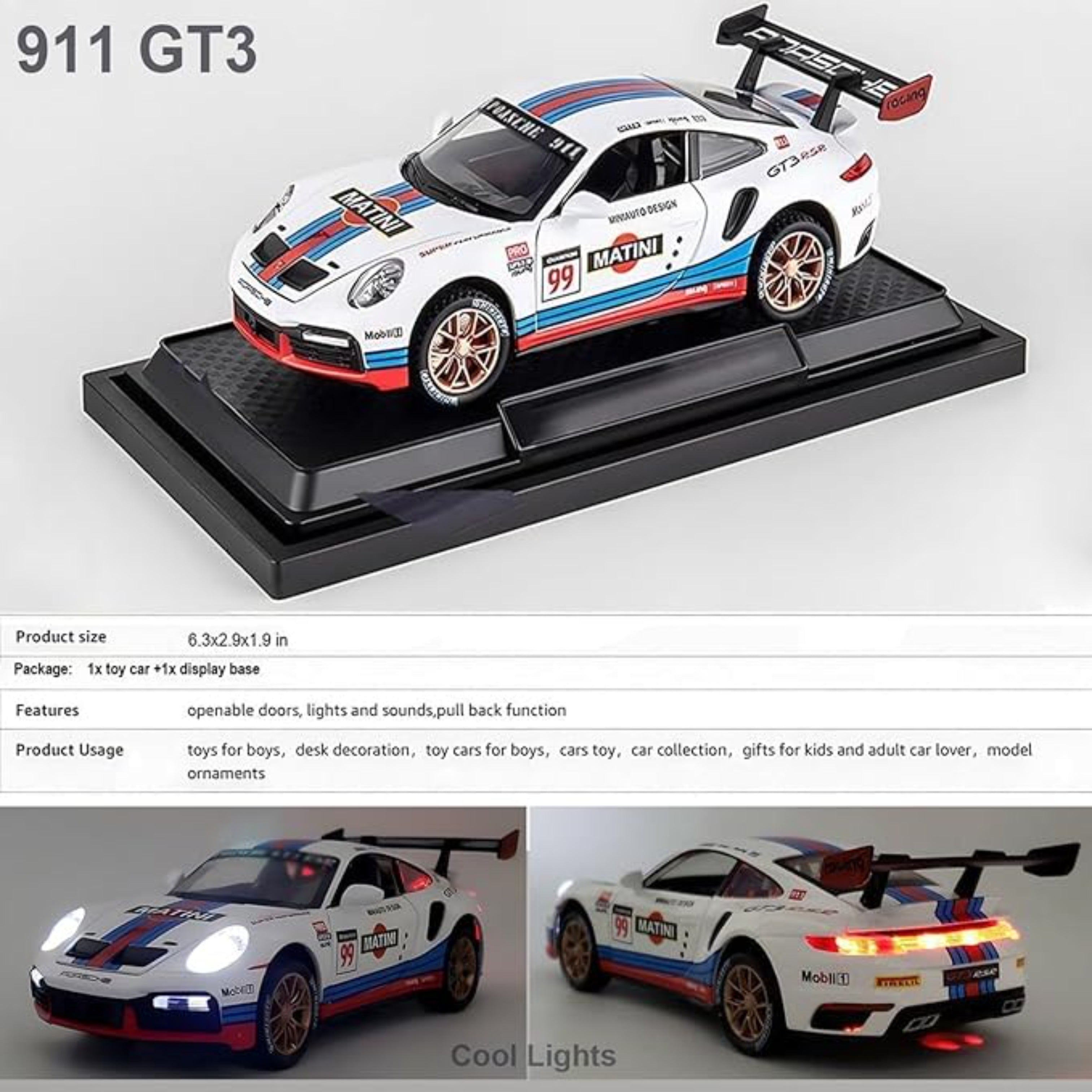 Posrche 911 GT3 RS Sports Premium 1:24 Scale Diecast Car
