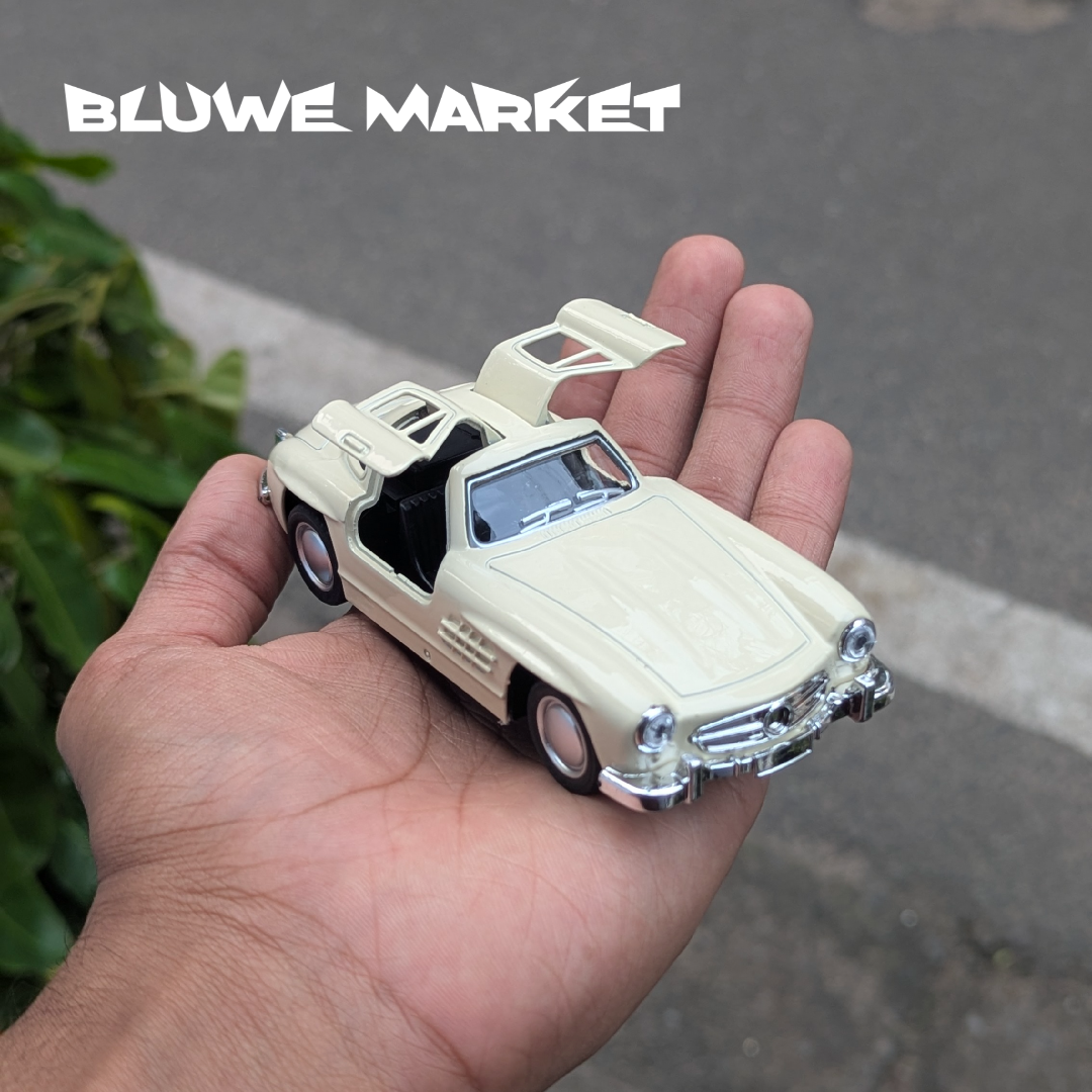 Mercedez Benz Sl Coupe Vintage 1:36 Scale Metal Diecast Car