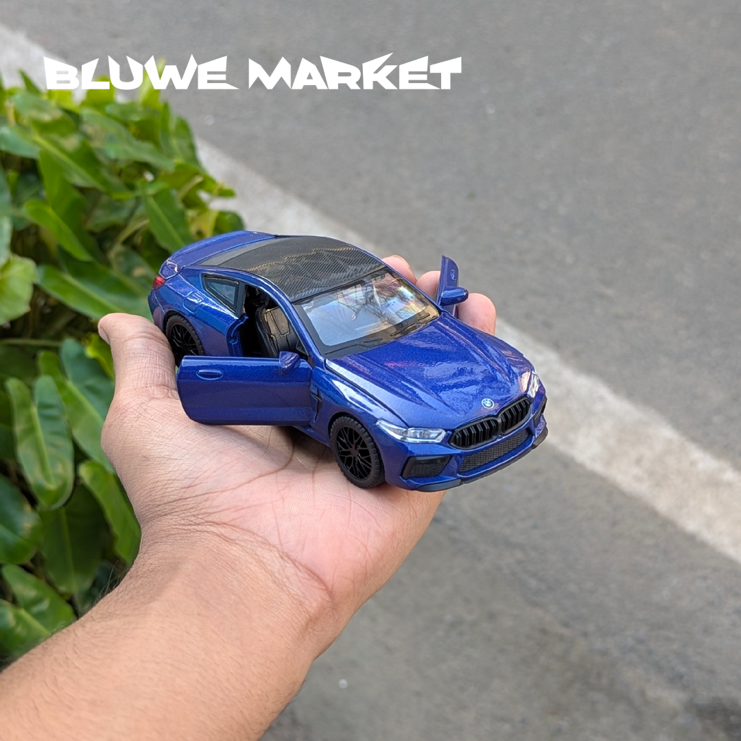 Bmw M8 Coupe 1:32 Scale Metal Diecast Car - Blue