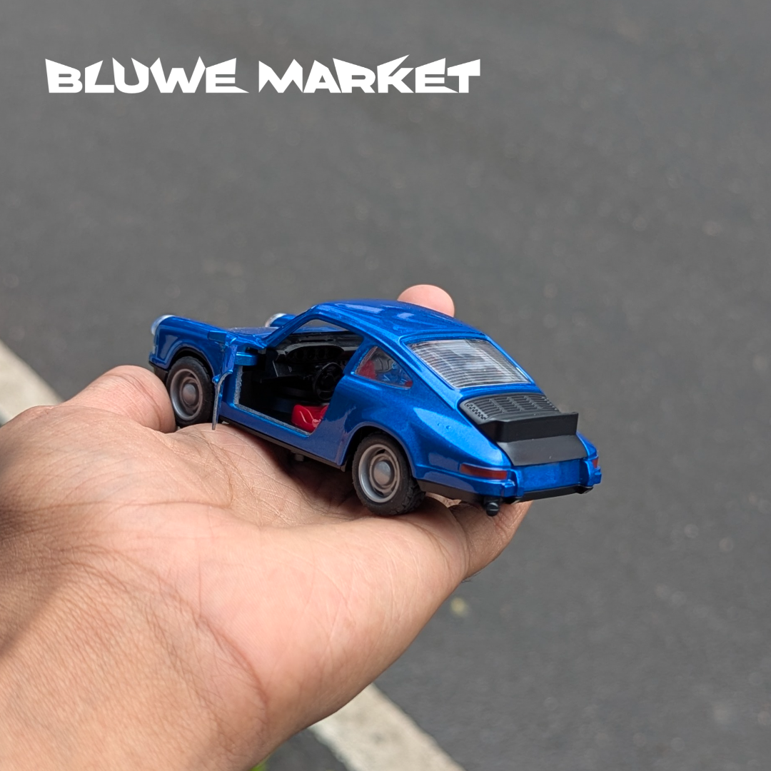 Porsche 911 Vintage Orange 1:36 Scale Diecast Car - Blue