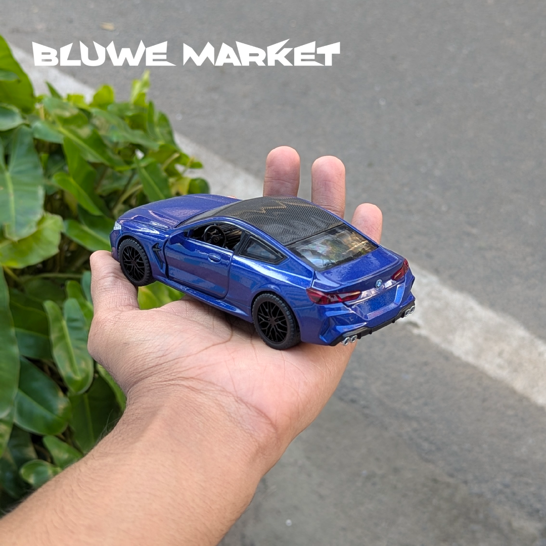 Bmw M8 Coupe 1:32 Scale Metal Diecast Car - Blue